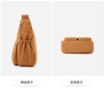 Brown Multi-Pocket Lightweight Nylon Crossbody Bag â€“ Stylish, Functional, and Spacious Shoulder Bag for Women - Image 7