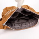 Brown Multi-Pocket Lightweight Nylon Crossbody Bag â€“ Stylish, Functional, and Spacious Shoulder Bag for Women - Image 8