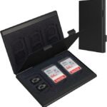 Black High-Quality Aluminum SD & TF Card Case â€“ Premium Storage Solution for Memory Cards(Memory card not included)