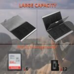 Black High-Quality Aluminum SD & TF Card Case â€“ Premium Storage Solution for Memory Cards(Memory card not included) - Image 4