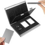 Black High-Quality Aluminum SD & TF Card Case â€“ Premium Storage Solution for Memory Cards(Memory card not included) - Image 6