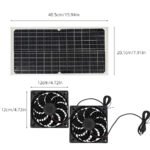 Solar Panel Fan Kit â€“ 16W Monocrystalline Solar Powered Ventilation System with Dual Fans - Image 2
