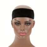 3-Pack Black Velvet Wig Headband â€“ Soft, Stretchy & Secure Lace Wig Band for Seamless Hairpiece Fit