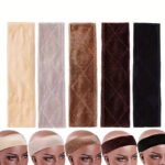 3-Pack Black Velvet Wig Headband â€“ Soft, Stretchy & Secure Lace Wig Band for Seamless Hairpiece Fit - Image 2