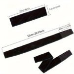 3-Pack Black Velvet Wig Headband â€“ Soft, Stretchy & Secure Lace Wig Band for Seamless Hairpiece Fit - Image 3
