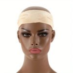 3-Pack Beige Velvet Wig Headband â€“ Soft, Stretchy & Secure Lace Wig Band for Seamless Hairpiece Fit
