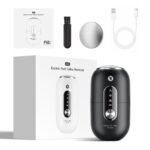 Black 2-in-1 Electric Foot Care Device â€“ Cordless Callus Remover & Skin Polisher with Dual Heads
