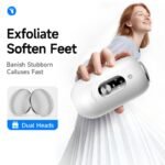 Black 2-in-1 Electric Foot Care Device â€“ Cordless Callus Remover & Skin Polisher with Dual Heads - Image 2