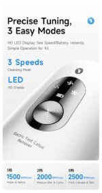 Black 2-in-1 Electric Foot Care Device â€“ Cordless Callus Remover & Skin Polisher with Dual Heads - Image 5