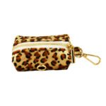 M Luxury 5 Piece Dog Harness and Collar Set Leopard Print with Leash Bow Tie & Waste Bag Holder Gold Metal Buckle Walking Gear - Image 6