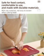 Red Aluminum Alloy Fast Thawing Dual-Sided Cutting Board(36.5x25CM) - Multifunctional Kitchen Tool with Garlic Grinder and Knife Sharpener - Image 6