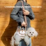 Orange 4-in-1 Multi-Functional Pet Carrier Bag with Detachable Strap & 1.5M Traction Rope - Lightweight Breathable Travel Sling for Cats & Dogs - Sizes S(Up to 4kg) - Image 3