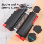 Black Portable Table Tennis Set with 2 Paddles, 3 Balls and Carry Bag - 165cm Retractable Ping Pong Net & Post - Indoor/Outdoor Professional Training Kit - Image 3
