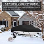 Sliver Heavy-Duty V-Hull Shield for 17 to 19 FT Yachts - All-Weather Water / Dust / UV Resistant 190T Silver Coated  Marine Protector - Image 5