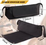 White Premium Insulated Roll-Up Travel Case for Hair Styling Tools & Blow Dryers with Muti-Pockets (18x5.5x5 Inch) - Image 4