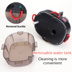 White Portable High-Pressure Steam Cleaner with 1000ml Tank & 7-Piece Pro Brushes/Spray Nozzle Kit - 131Â°C High-Temp Deep Cleaning Machine for Kitchen Grease and Home Sanitization - Image 8
