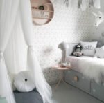 Grey Nordic Style 7-Layer Tulle Bed Canopy 300cm Extra Long 60cm Dome for Australian Kids Bedroom Nursery and Playroom Decor - Image 3