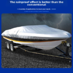 Black Heavy Duty Waterproof V-Hull Boat Cover 11-13FT Marine Grade Outdoor UV Protection for Australian Storage and Mooring - Image 2