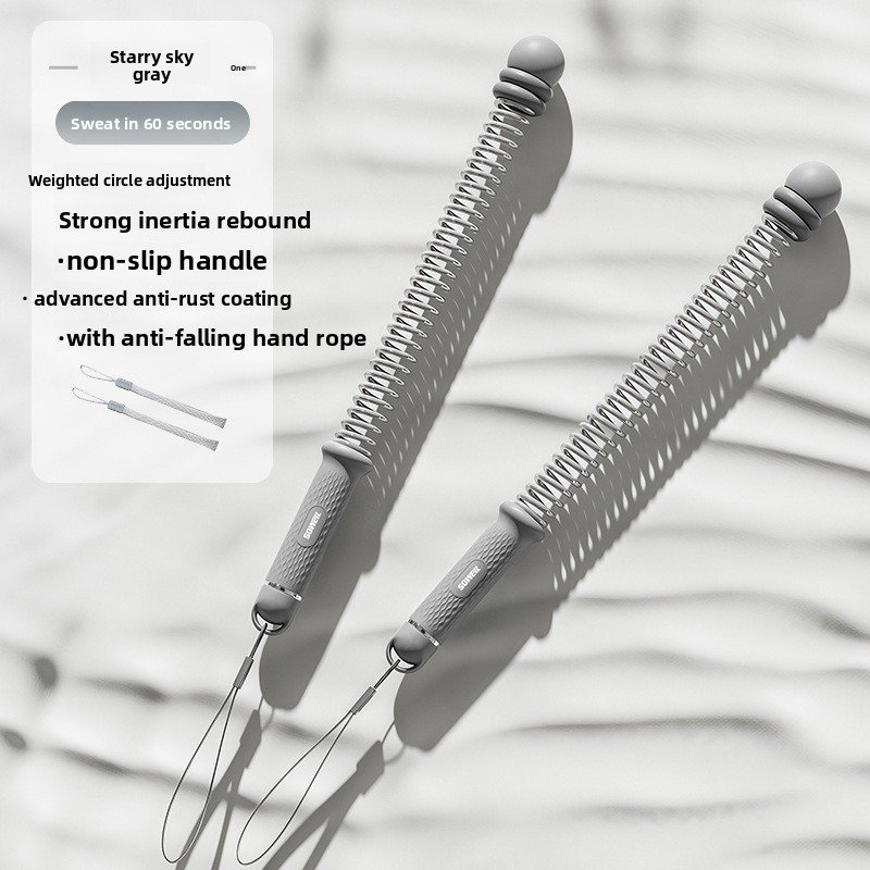 V888-ELOSUNG43350-202601271445-00 Grey Multifunctional Cordless Battle Rope with Adjustable Weight Rings for Home Gym Professional Strength Training Tool for Local Professionals Standard Fit - Image 1