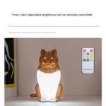 Red Lucky Cat Rechargeable Desk Lamp with Sound and Aromatherapy Function Remote Control Eye Care Night Light for Local Home Bedroom and Modern Living Areas - Image 2