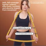 Pink Weighted Soft Spring Hula Hoop with Silent Alloy Interior and Polyester Wrap for Home Gym Full Body Fitness and Abdominal Training Solution - Image 4