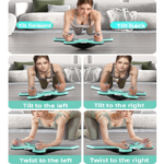 Black Multi-functional Balance Board with Timer for Core Training and Fitness Entertainment, Home Workout Equipment for Abdominal Strength and Overall Conditioning - Image 2