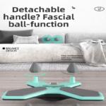 Black Multi-functional Balance Board with Timer for Core Training and Fitness Entertainment, Home Workout Equipment for Abdominal Strength and Overall Conditioning - Image 5