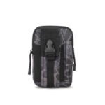 Black python pattern Tactical Molle Waist Bag Waterproof Phone Pouch for 6 inch Smartphones Compact Large Capacity Belt Loop Organizer for Local Outdoor Adventurers