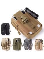 Sansha Camouflage Tactical Molle Waist Bag Waterproof Phone Pouch for 6 inch Smartphones Compact Large Capacity Belt Loop Organizer for Local Outdoor Adventurers - Image 2