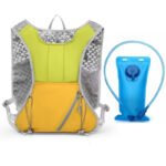 Green and yellow Lightweight Hydration Backpack with 2L Water Bladder Compartment â€“ Ideal for Running, Cycling, Hiking, and Outdoor Activities