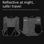 Green and yellow Lightweight Hydration Backpack with 2L Water Bladder Compartment â€“ Ideal for Running, Cycling, Hiking, and Outdoor Activities - Image 6