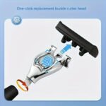 2-Pack 6-Layer Manual Razor with 30 Replacement Blades â€“ Ultra-Close Shave for Men, Stainless Steel Handle with One-Click Blade Change - Image 4