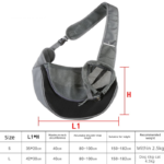 Sky blue Portable Pet Sling Backpack for Small Dogs and Cats - Size S with Breathable Mesh Design - Image 6