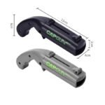 2-Pack Black and grey Fun Bottle Opener with Cap Ejection Mechanism â€“ Compact ABS Bottle Opener for Beer and Soda Bottles, Ideal for Parties and Everyday Use