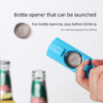 2-Pack Black and grey Fun Bottle Opener with Cap Ejection Mechanism â€“ Compact ABS Bottle Opener for Beer and Soda Bottles, Ideal for Parties and Everyday Use - Image 3