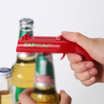 2-Pack Black and grey Fun Bottle Opener with Cap Ejection Mechanism â€“ Compact ABS Bottle Opener for Beer and Soda Bottles, Ideal for Parties and Everyday Use - Image 4