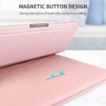 Brown 3-in-1 Laptop Sleeve with Built-In Stand & Wrist Rest - Waterproof PU Protective Case for 15/16 Inch Laptops, Portable and Ergonomic Design - Image 4