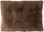 Luxury Long Plush Pet Bed Mat Faux Fur Crate Pad 125x85cm Dark Offee XXXL Soft Warm Cushion for Giant Breeds