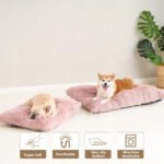 Luxury Long Plush Pet Bed Mat Faux Fur Crate Pad 125x85cm Dark Offee XXXL Soft Warm Cushion for Giant Breeds - Image 2