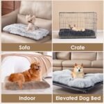 Luxury Long Plush Pet Bed Mat Faux Fur Crate Pad 125x85cm Dark Offee XXXL Soft Warm Cushion for Giant Breeds - Image 3