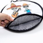 2-Pack 12-Inch Tortilla Warmer Pouch for Soft Tacos, Pancakes & Potatoes (30x30cm, Style 3) - Image 2