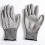 2-Pair Grey Level 5 Cut Resistant Work Glove - Anti-Abrasion & Anti-Puncture Protective Gloves (L Size)