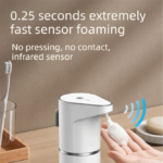 S127 Touchless Foam Automatic Induction Pump (350ml) - Wall-Mounted & Countertop Dual Use, Compact Soap Washer for Kitchen & Bathroom - Image 3