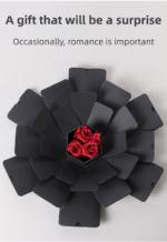 Black Hexagon 4-Layer 12-Pocket Explosion Gift Box(DIY) - Creative Handmade Photo Album & Scrapbook for Anniversaries & Birthdays - Image 3