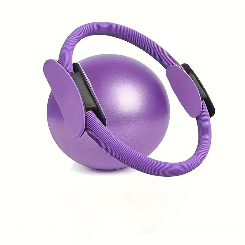 V888-ELOSUNG45182-202601271510-00 Purple Professional Pilates Ring & Yoga Ball Set - Multipurpose Home Fitness Equipment for Whole-Body Core Training & Pelvic Floor Strengthening - Image 1