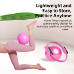Purple Professional Pilates Ring & Yoga Ball Set - Multipurpose Home Fitness Equipment for Whole-Body Core Training & Pelvic Floor Strengthening - Image 5