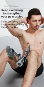 2-in-1 Sliver Smart LCD Counting Kegel Trainer for Glute Lifting & Leg Toning - Adjustable Resistance & 360Â° Rotating Baffles for Postpartum Recovery & Pelvic Health - Image 5