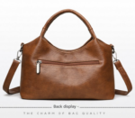 Red Retro Soft PU Leather Handbag for Women - Trendy Large Capacity Daily Crossbody Bag with Detachable Shoulder Strap - Image 2