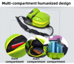Yellow Lightweight Running Waist Pack with Stable Bottle Holder - Multi-Functional Nylon Sports Fanny Pack for Marathon, Hiking, Cycling & Climbing - Image 3