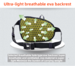 Yellow Lightweight Running Waist Pack with Stable Bottle Holder - Multi-Functional Nylon Sports Fanny Pack for Marathon, Hiking, Cycling & Climbing - Image 4